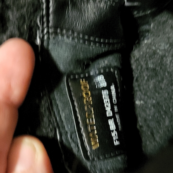 Cole Haan Grand Waterproof Boots Size 8.5 Booties Wedges Black Faux Fur - Picture 7 of 8